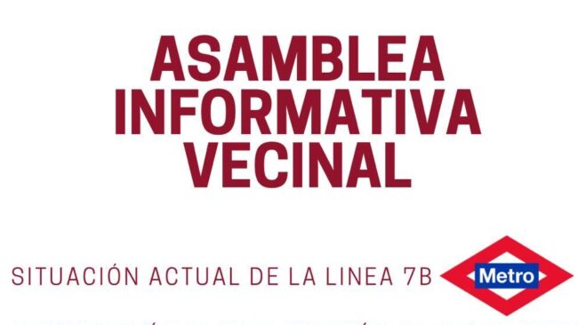 Coslada convoca una asamblea para informar sobre las obras de la línea 7b de Metro