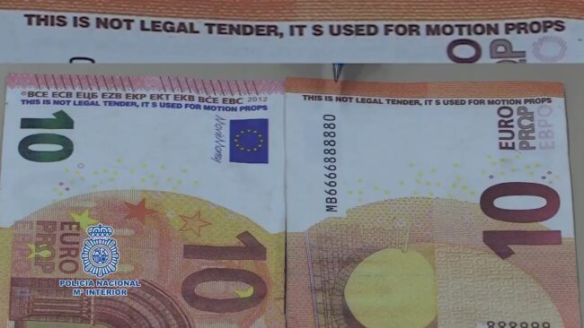 Cuatro detenidos por introducir billetes falsos en comercios de toda España