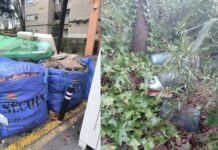 La Policía de Coslada investiga vertidos irregulares de residuos en la vía pública