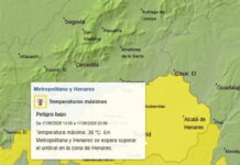 Activado el aviso amarillo por altas temperaturas en Coslada